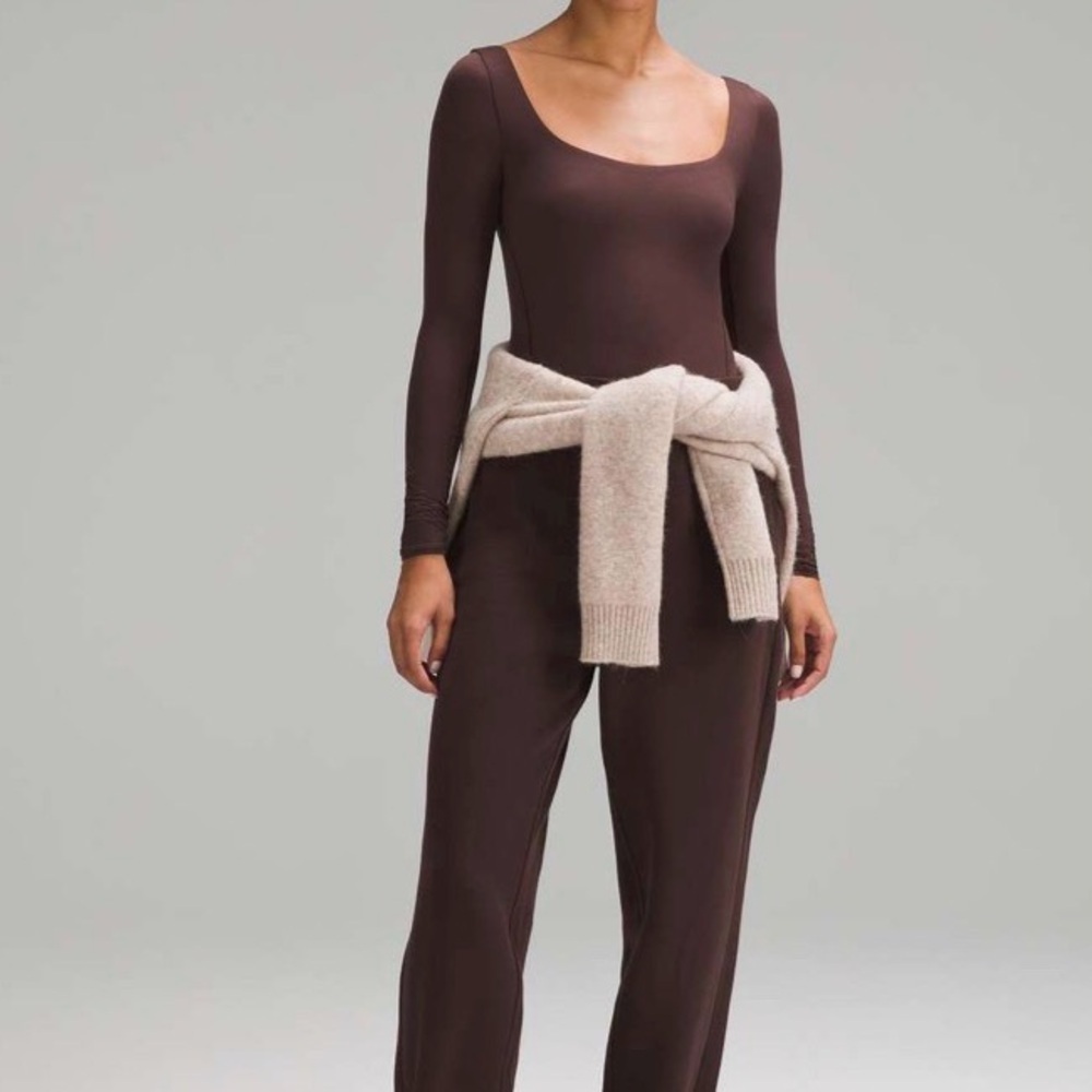Lululemon Wundermost Ultra-Soft Nulu Square-Neck Long-Sleeve Bodysuit